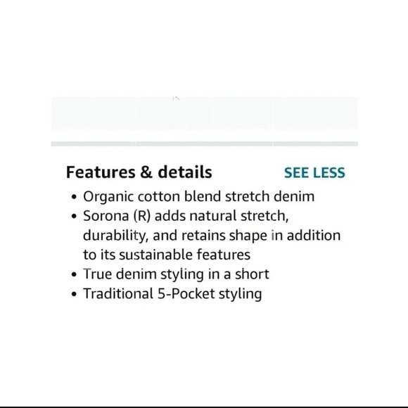 Prana London Distressed Denim Shorts with Released Cuff Dark Wash Size 25/0 NWT - Picture 9 of 10